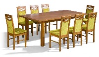Jídelní set GIACOLO stůl a 8x židle