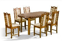 Jídelní sestava MARCO stůl a 6x židle