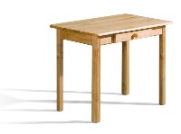 dřevěný stůl z masivu olše 5 se zásuvkou
