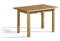 dřevěný stůl z masivu olše 9 se zásuvkou