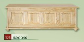 dřevěná truhla peřiňák CLASSIC 179 z masivu borovice