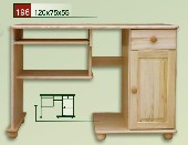 dřevěný psací stůl CLASSIC 196 z masivu borovice