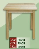 kuchyňský stůl CLASSIC 233 z masivu borovice