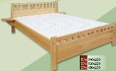 manželská postel CLASSIC 67 z masivu borovice