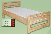 dřevěná postel CLASSIC 72 z masivu borovice