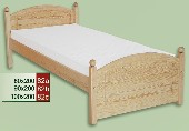 dřevěná postel CLASSIC 82 z masivu borovice